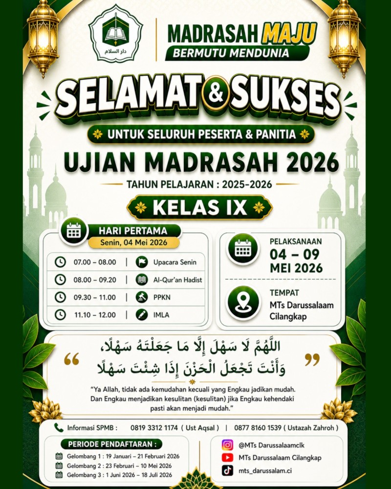 Flayer Ujian Madrasah