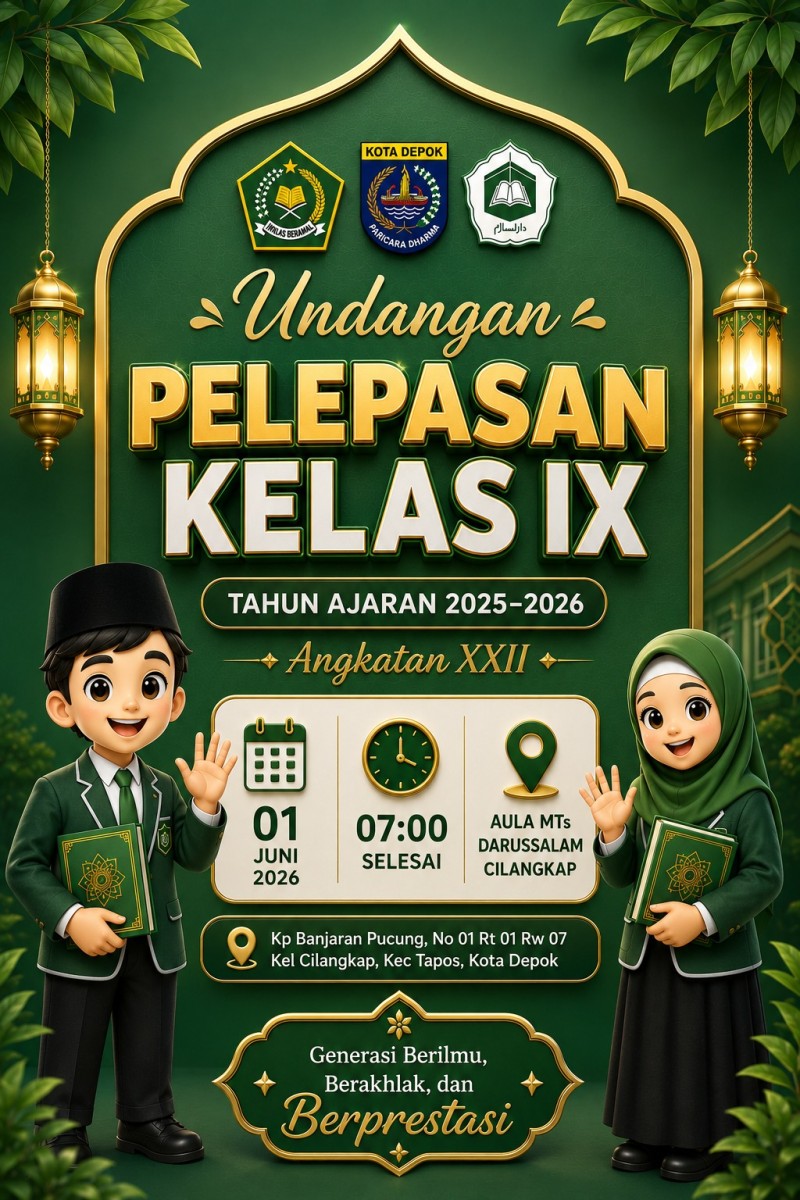 Undangan Pelepasan Kelas IX